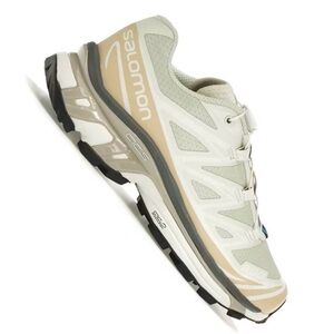 Salomon Green and Tan Athletic Shoes with Cushioned Midsole